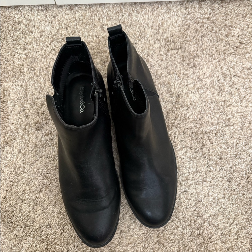Style & Co Black Ankle Boots - Picture 6 of 8